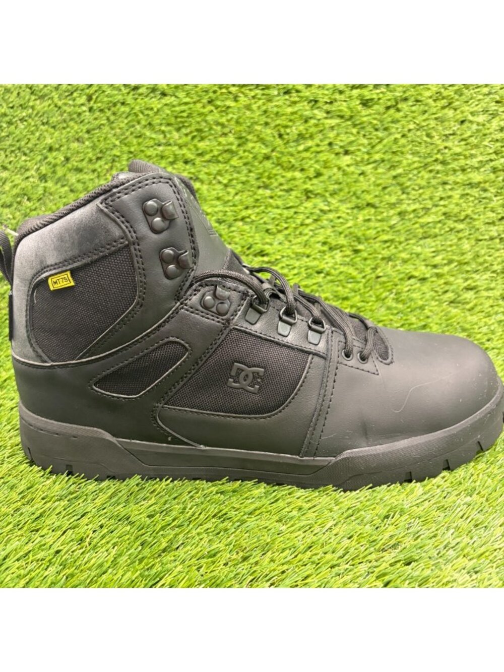 DC Pure Mens Size 14 Black Waterproof Leather Composite Toe Safety Work Shoes